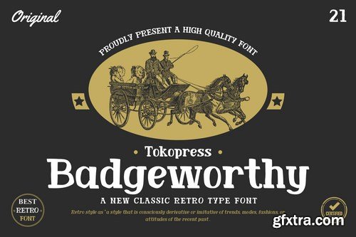 Badgeworthy - Retro Font