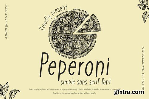 Peperoni - Handwritten Cute font