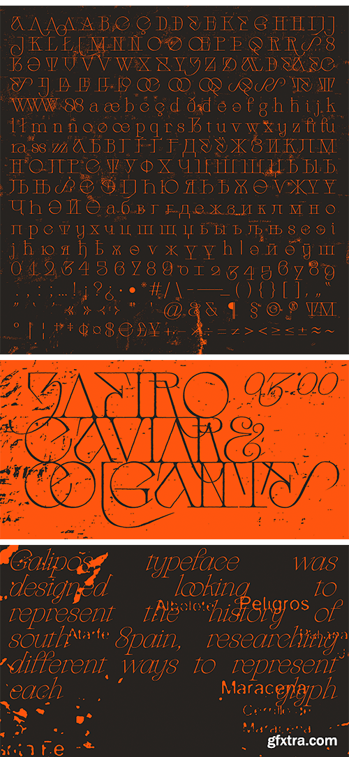 Galipos Typeface (Latin + Cyrillic)