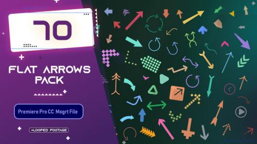 Videohive - Flat Arrows MOGRT Pack - 33663487 - 33663487