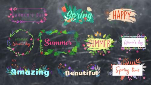 Videohive - Flower Titles || Premiere Pro MOGRT - 33678218 - 33678218