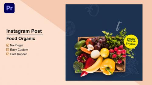 Videohive - Food Organic Instagram Post Mogrt 10 - 33693424 - 33693424