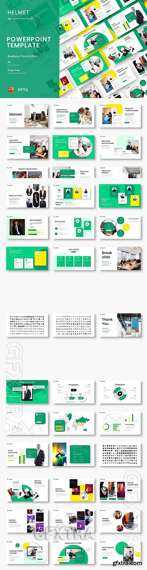 Helmet – Business PowerPoint Template LRRHKZE