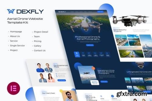 ThemeForest - Dexfly v1.0.1 - Drone & Aerial Photography Elementor Template Kit - 33616357