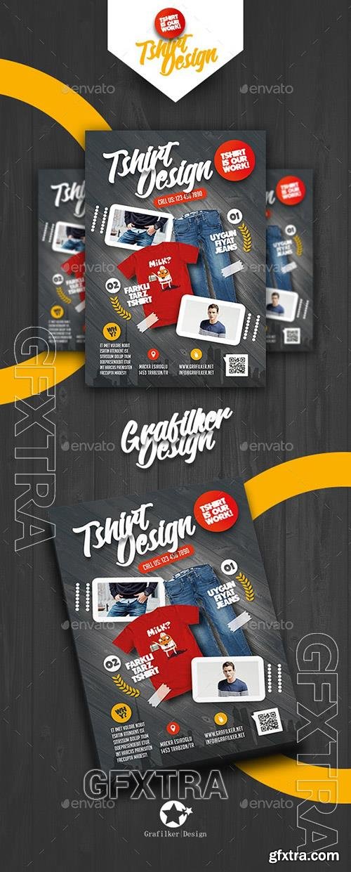 T-Shirt Shop Flyer Templates 19571163