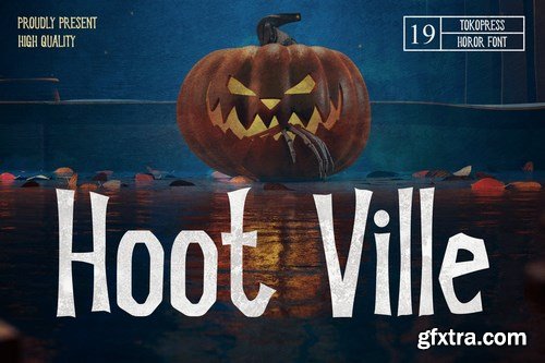 Hoot Ville - Spooky Font