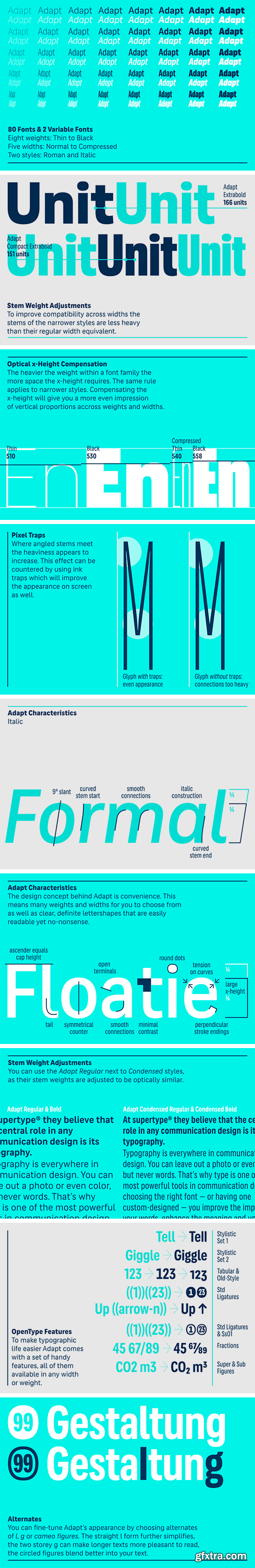 Adapt Font Family