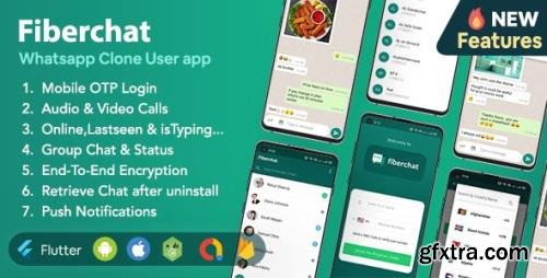 CodeCanyon - Fiberchat v1.0.27 - Whatsapp Clone Full Chat & Call App | Android & iOS Flutter Chat app - 30776444