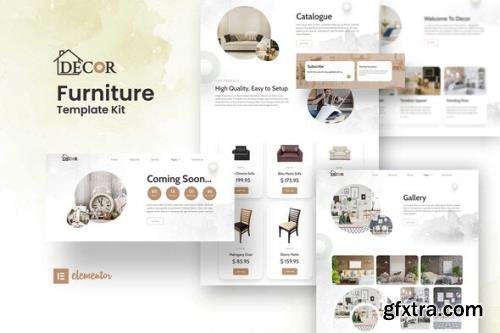 ThemeForest - Decor v1.0.0 - Furniture & Interior Design Elementor Template Kit - 33701274