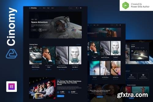 ThemeForest - Cinomy v1.0.0 - Movie TV & Streaming Services Elementor Template Kit - 33712023