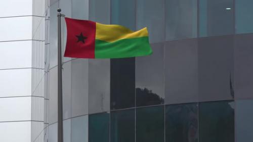 Videohive - Guinea Bissau Flag Background 4K - 33698580 - 33698580