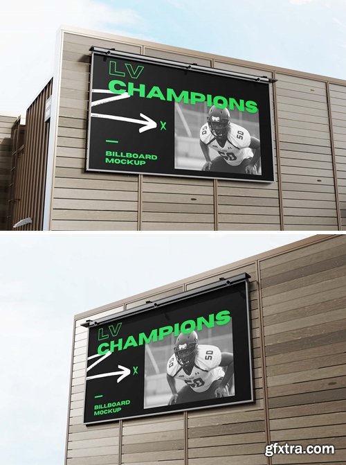 Outdoor Building Billboard Mockup