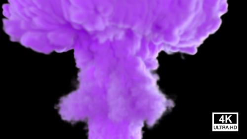 Videohive - Purple Color Smoke Streaming And Spreading To Ceiling V3 - 33702391 - 33702391