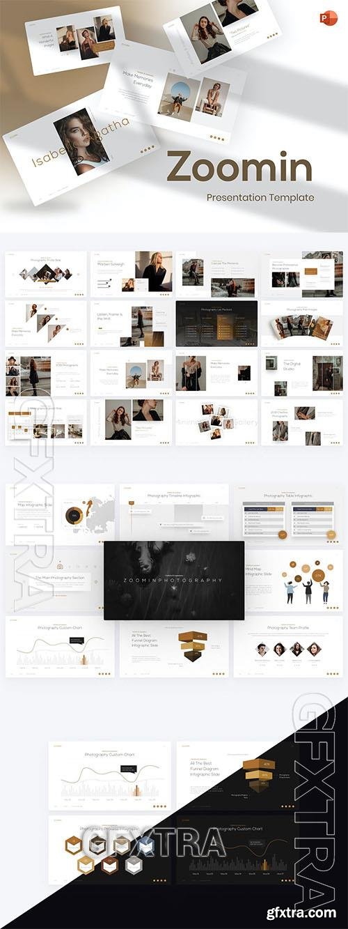 Zoomin Portfolio & Photography PowerPoint Template SHGZLSJ