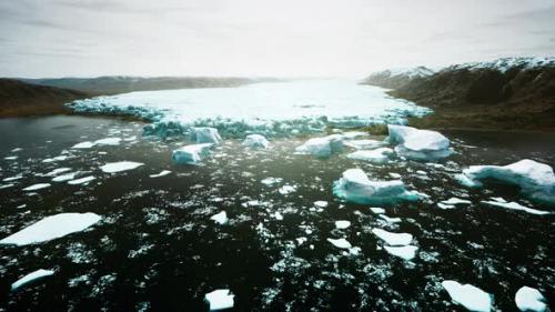 Videohive - Panoramic View of Big Glacier at Alaska - 33711376 - 33711376