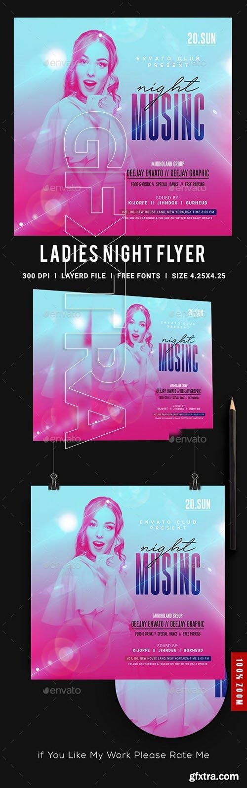 GraphicRiver - Ladies Night Club Flyer 23151146