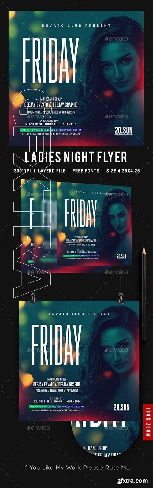 GraphicRiver - Ladies Night Club Flyer 23151168