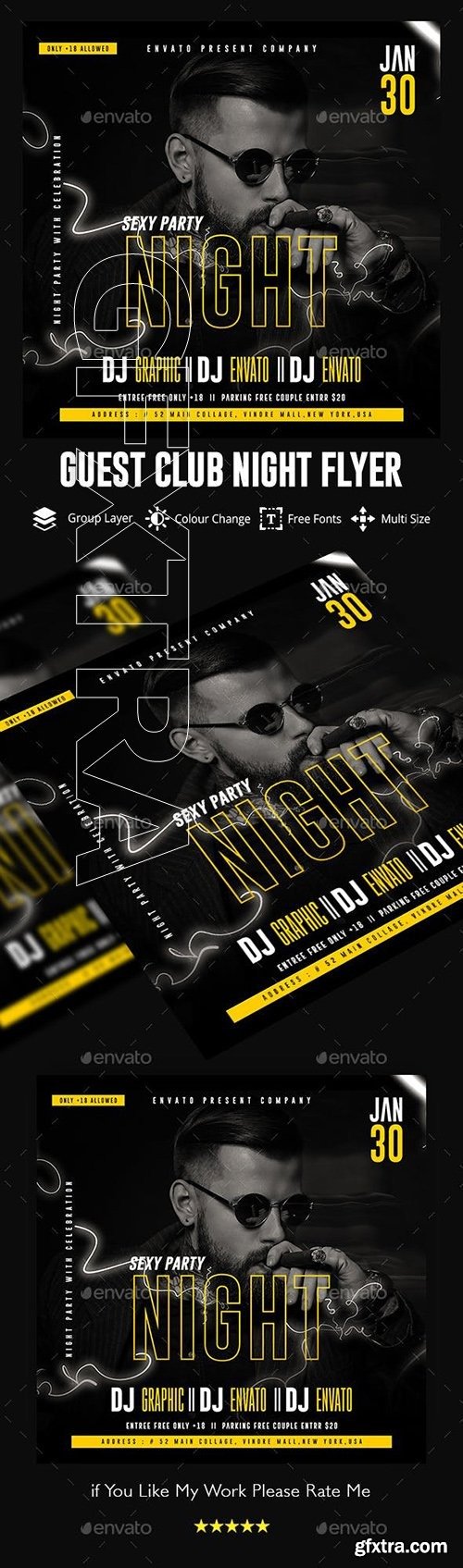 GraphicRiver - Guest Dj Night Flyer Template 23126639