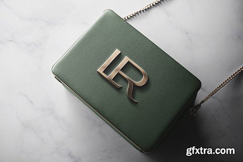 Logo mockup luxury bag