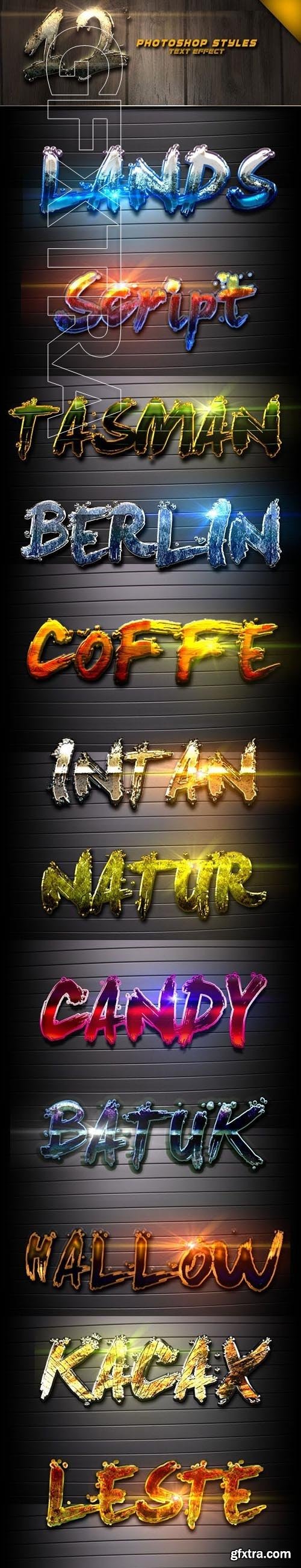 GraphicRiver - 12 Photoshop text Effect Vol 4 23101015