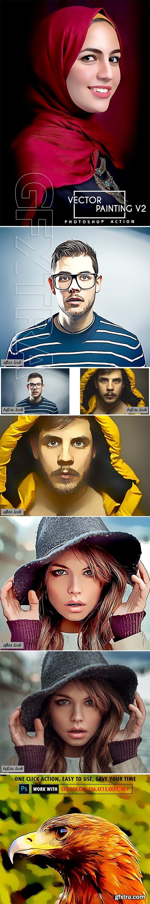 GraphicRiver - Vector Painting V2 Photoshop Action 23098826