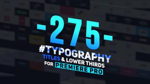 Videohive - 275 Typography, Titles and Lower Thirds - 23850953 - 23850953