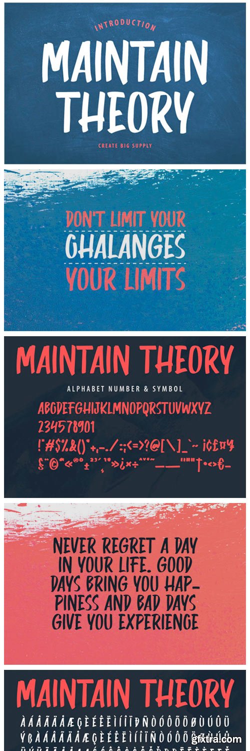 Maintain Theory Font