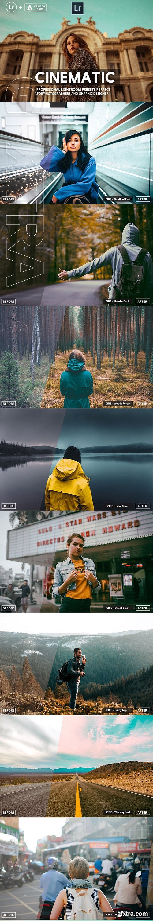 CreativeMarket - Pro Cinematic Lightroom Presets 3203167