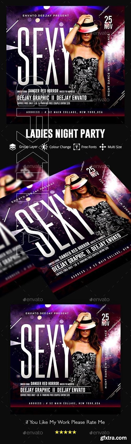 GraphicRiver - Ladies Night Flyer 23048648