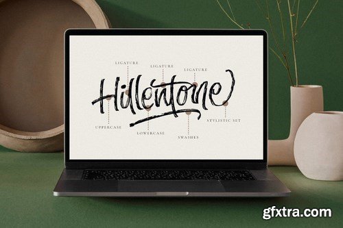 Hillentone - Brush Font