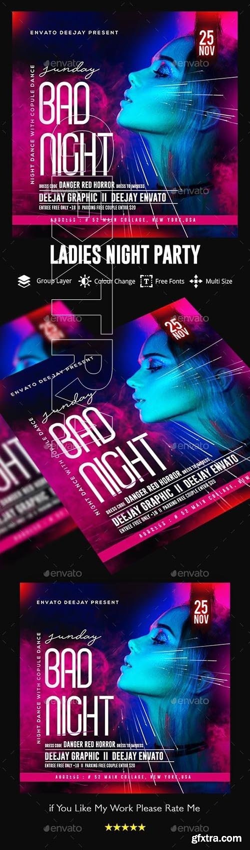 GraphicRiver - Ladies Night Flyer Template 23007111