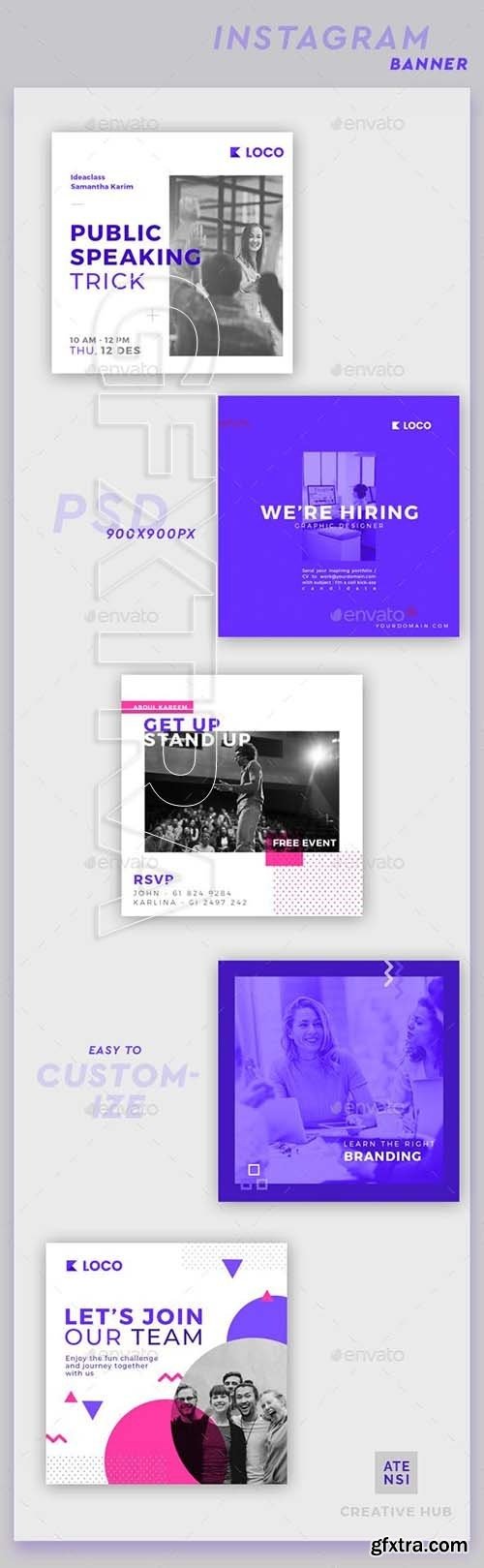 GraphicRiver - Memphis Instagram Banner 22896529