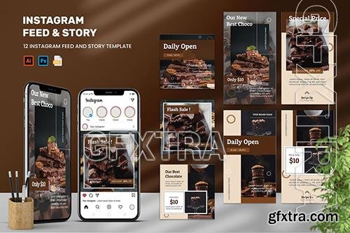 Chocolate - Instagram Feeds & Stories Pack S37JM2V