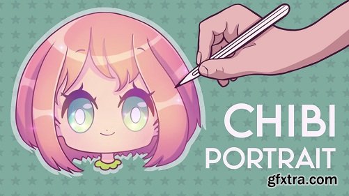 Draw a Cute Cartoon Chibi Character Portrait | Procreate