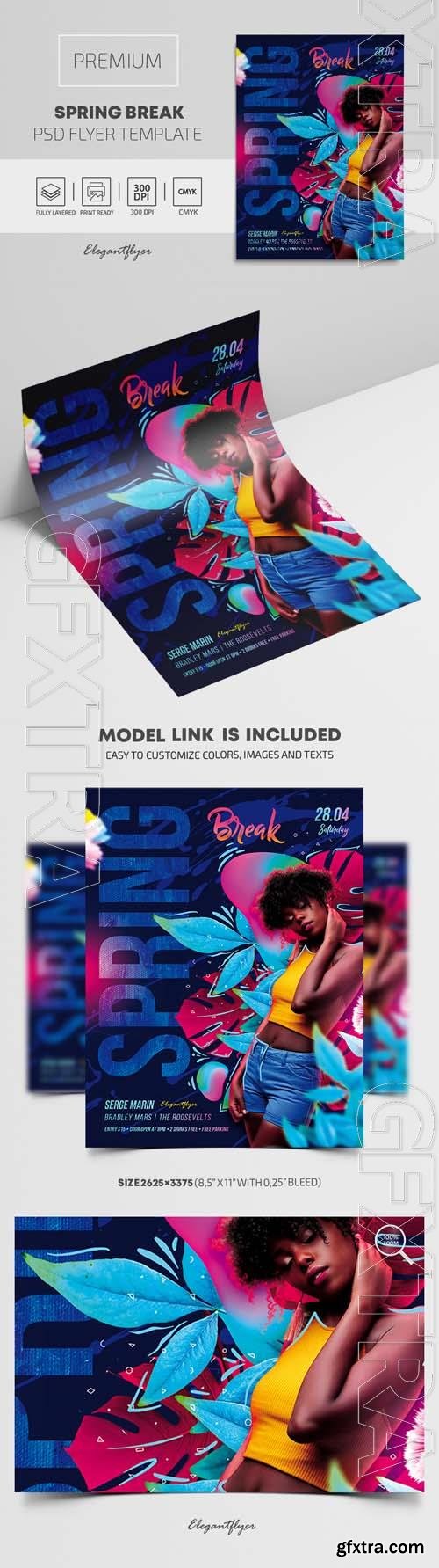 Spring Break Premium PSD Flyer Template