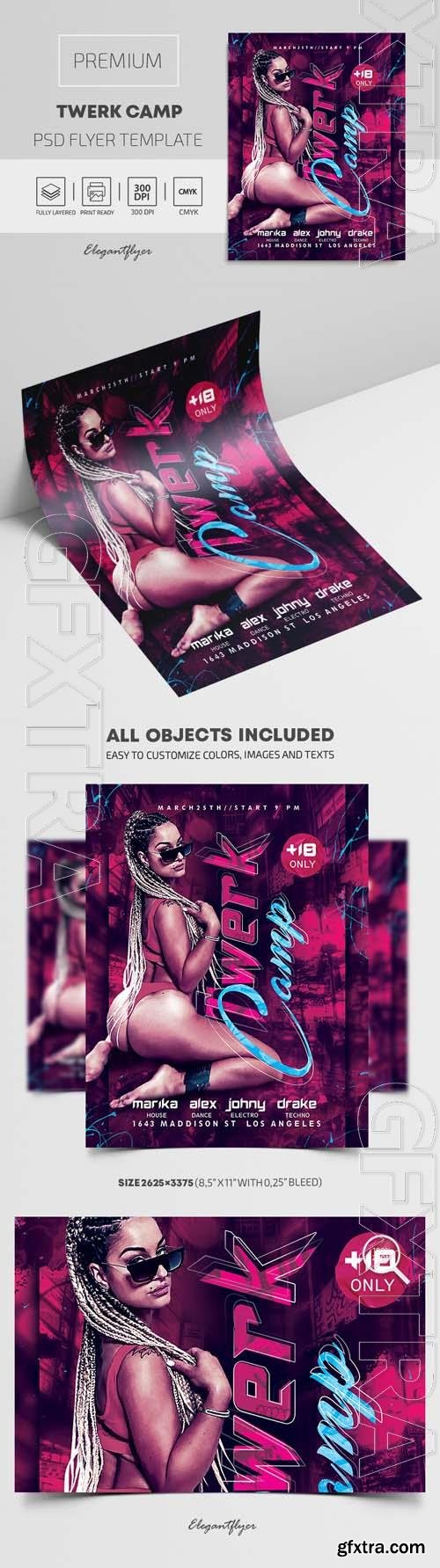 Twerk Camp Premium PSD Flyer Template