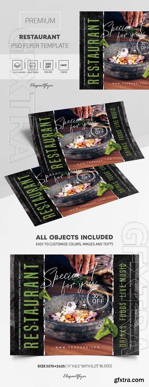 Restaurant Premium PSD Flyer Template