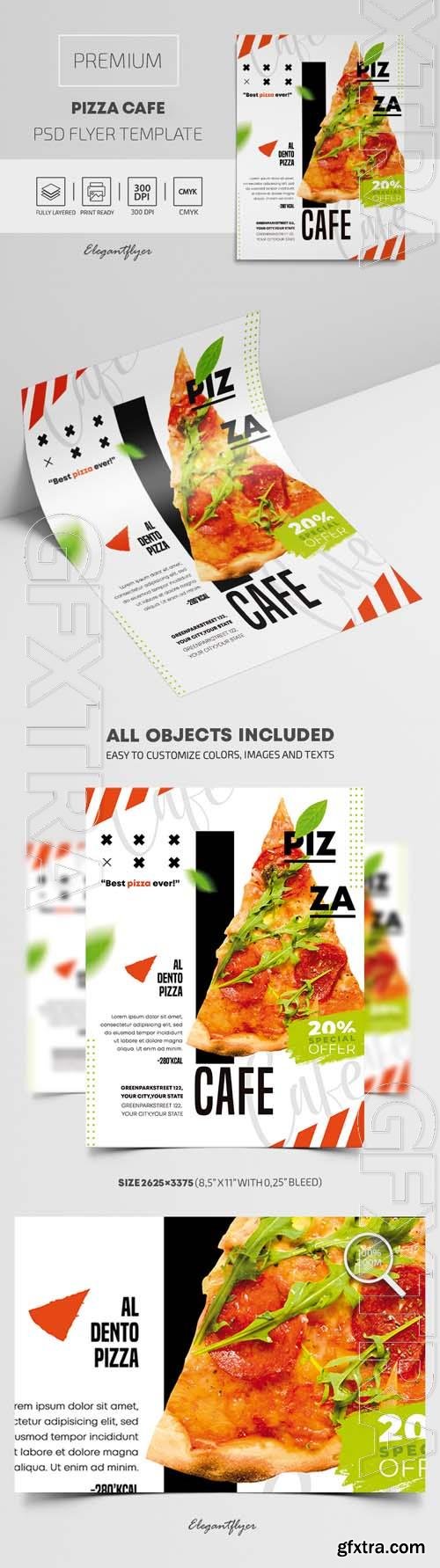 Pizza Cafe  Premium PSD Flyer Template