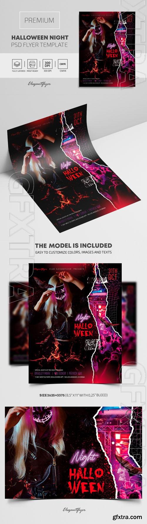 Halloween Night Premium PSD Flyer Template