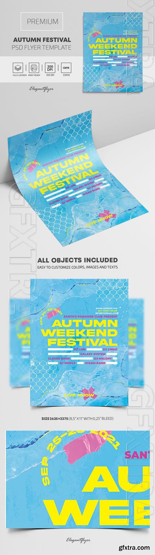 Autumn Festival Premium PSD Flyer Template