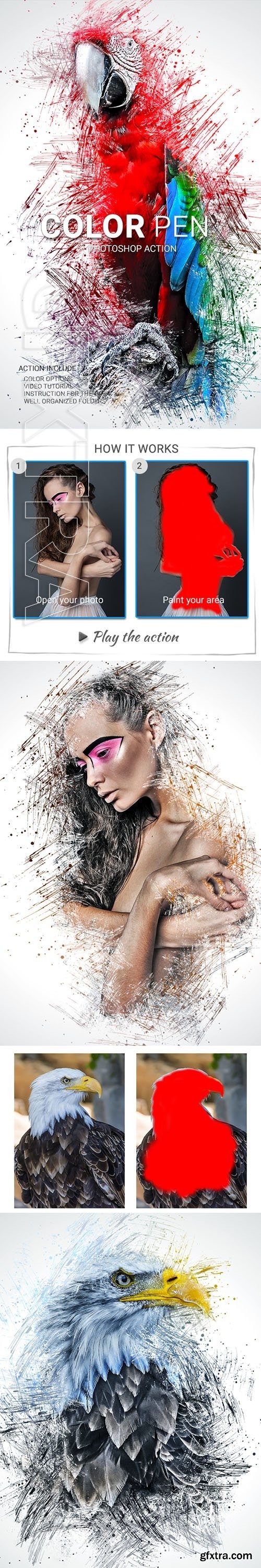 GraphicRiver - Color Pen Photoshop Action 22823757