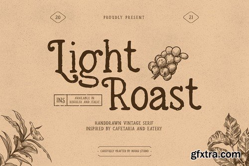 Light Roast - Handdrawn Serif