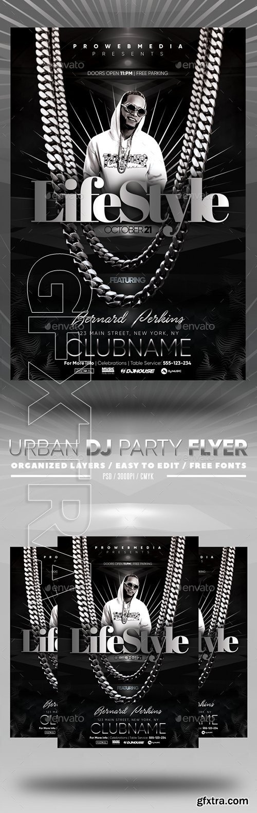 GraphicRiver - Urban DJ Party Flyer 22730797