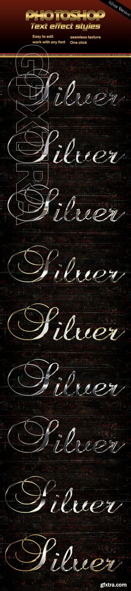 GraphicRiver - Silver Text Effect 22727954