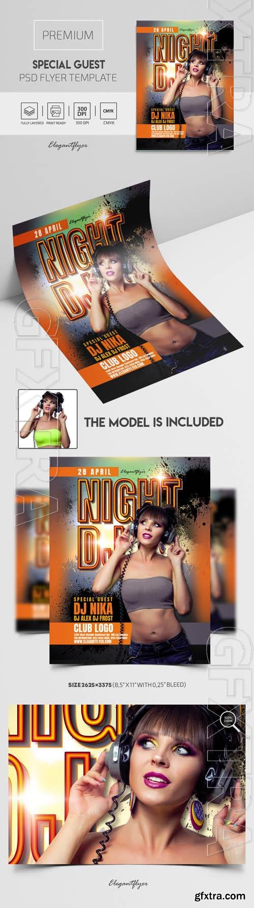 Special Guest Premium PSD Flyer Template