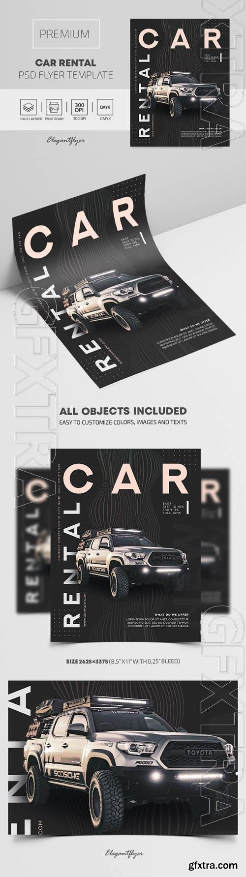 Car Rental Premium PSD Flyer Template