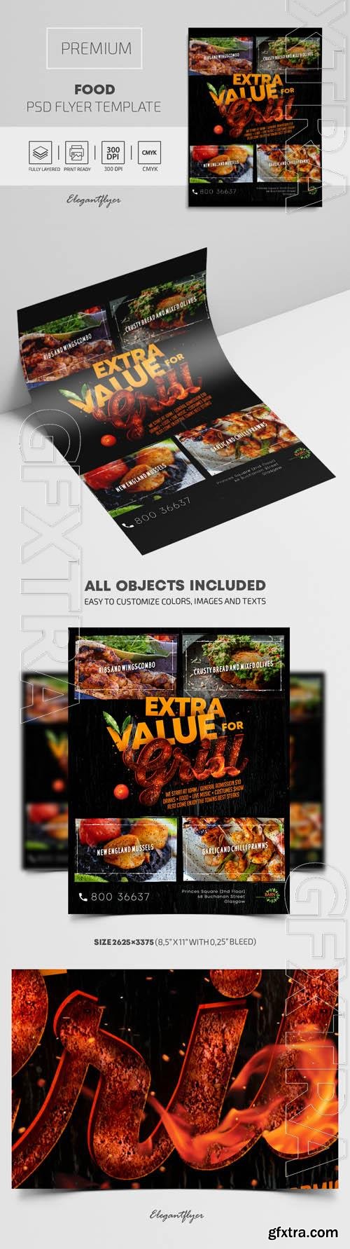 Food Premium PSD Flyer Template