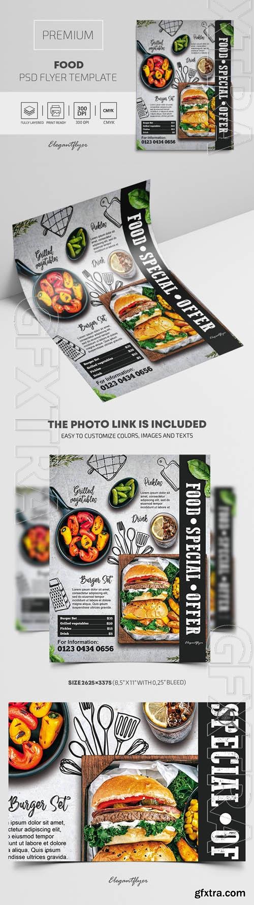 Food Premium PSD Flyer Template vol 2