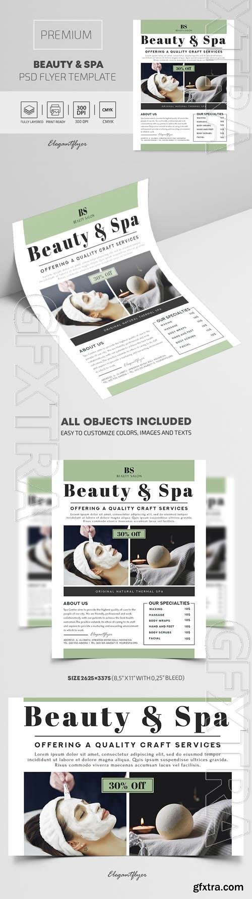 Beauty and Spa Premium PSD Flyer Template