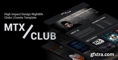 ThemeForest - MTX Club v1.0 - Nightlife And Bars Template (Update: 27 June 21) - 16467092